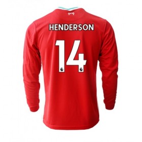 Fußballtrikots Liverpool Jordan Henderson 14 Heimtrikotsatz 2020-2021 Langarm